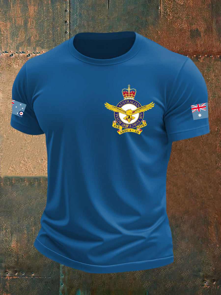 Men's Australia Veteran imitation cotton short-sleeved T-shirt