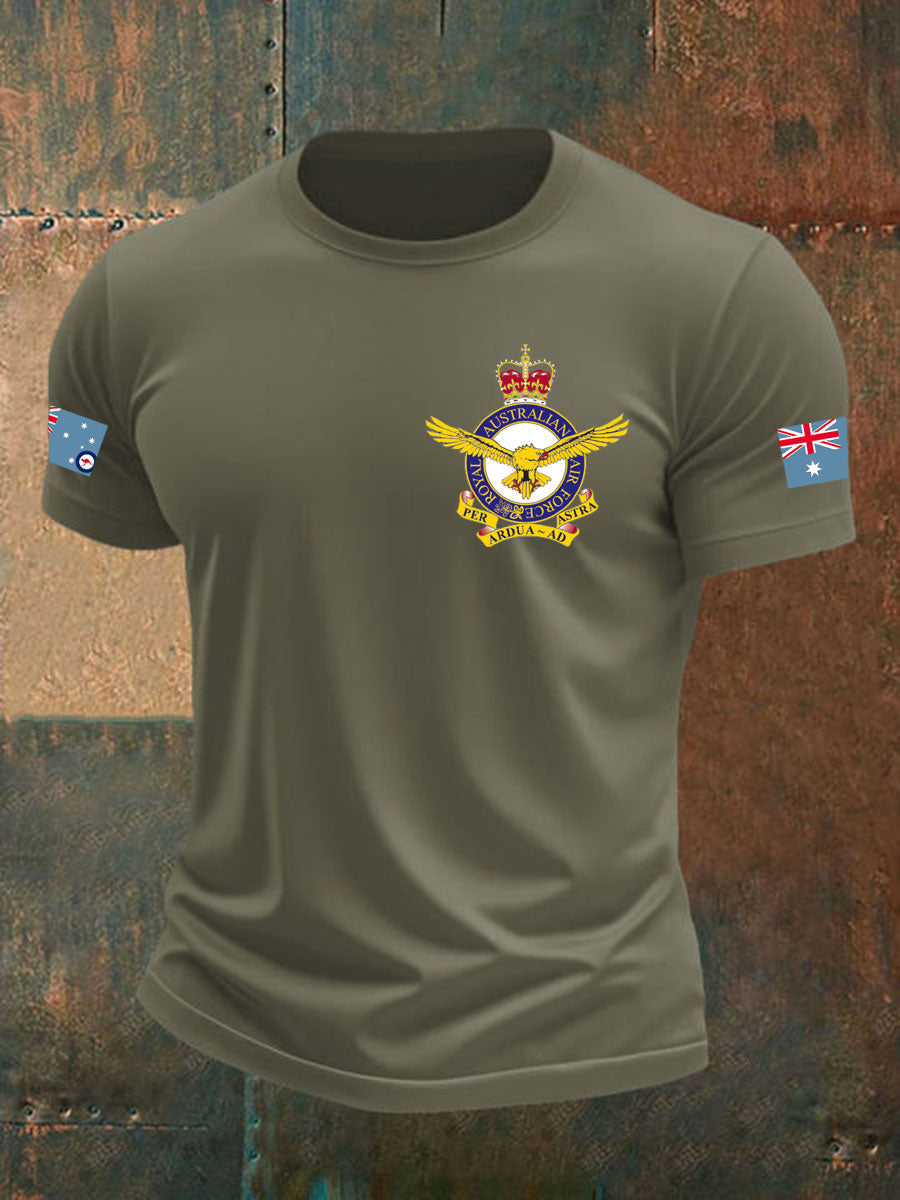 Men's Australia Veteran imitation cotton short-sleeved T-shirt