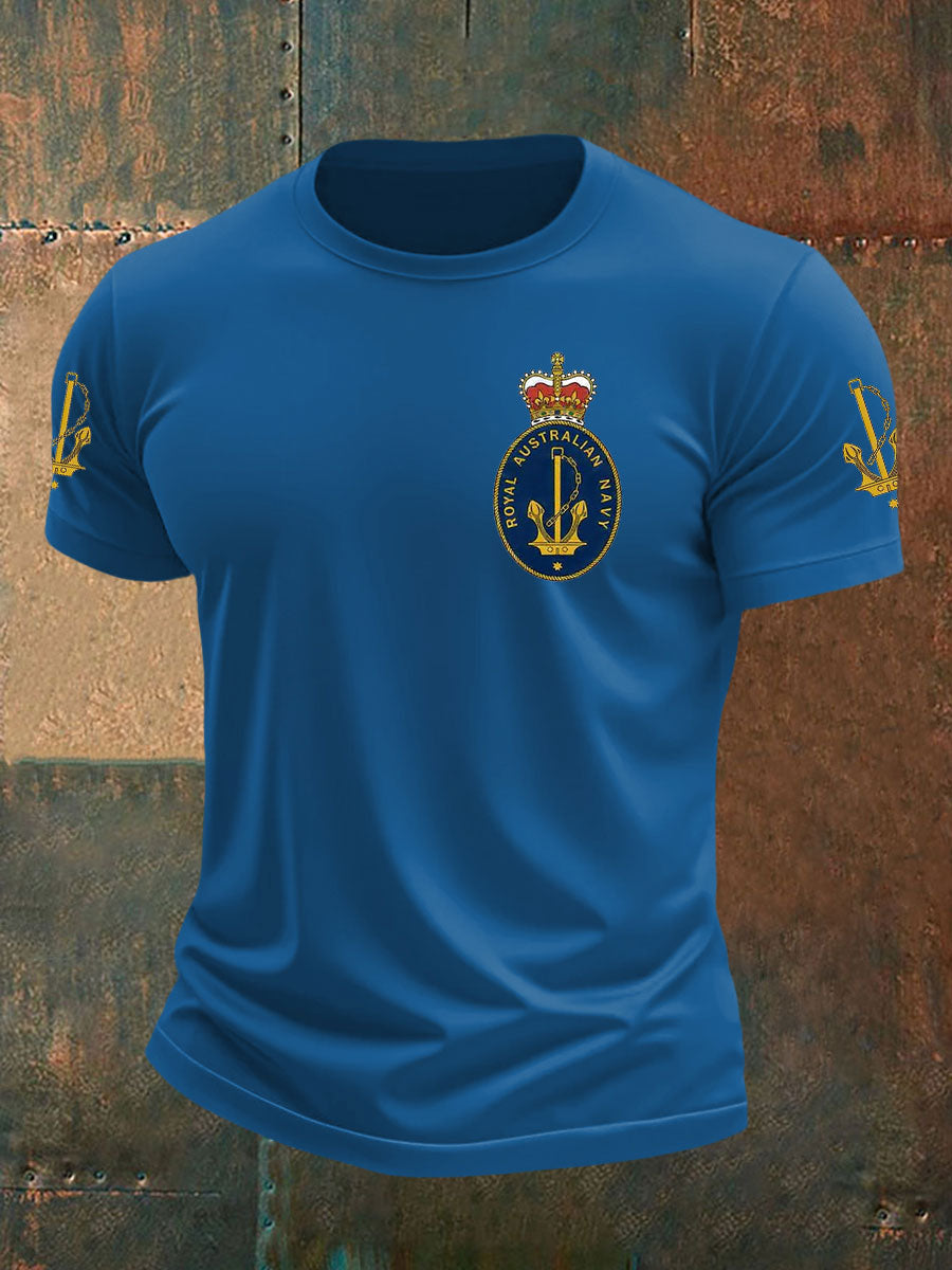 Men's Australia Veteran imitation cotton short-sleeved T-shirt