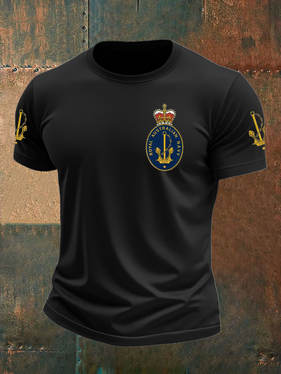 Men's Australia Veteran imitation cotton short-sleeved T-shirt