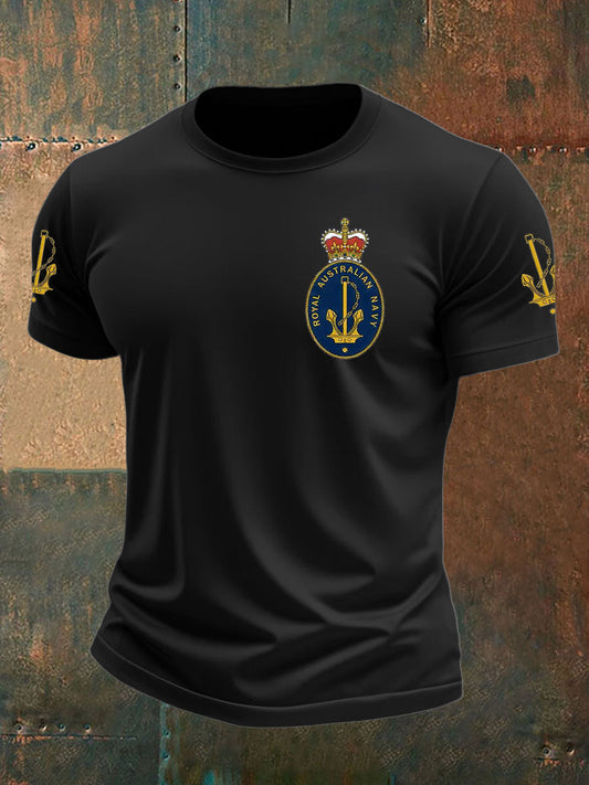 Men's Australia Veteran imitation cotton short-sleeved T-shirt