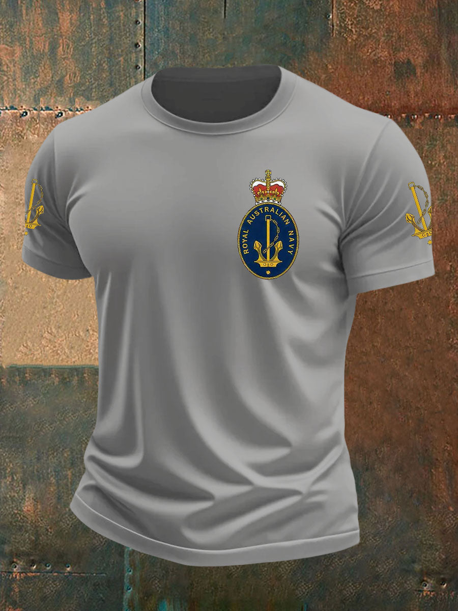 Men's Australia Veteran imitation cotton short-sleeved T-shirt