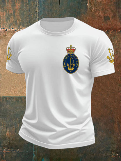 Men's Australia Veteran imitation cotton short-sleeved T-shirt