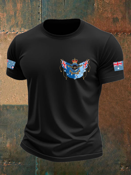 Men's Australia Veteran imitation cotton short-sleeved T-shirt