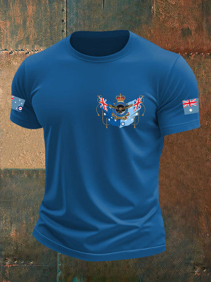 Men's Australia Veteran imitation cotton short-sleeved T-shirt