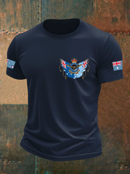 Men's Australia Veteran imitation cotton short-sleeved T-shirt