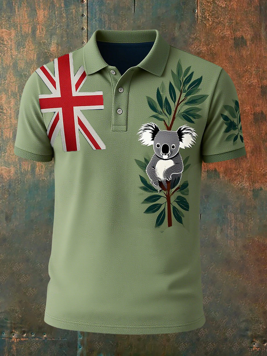 Men's Vintage Australian Casual Polo Shirt