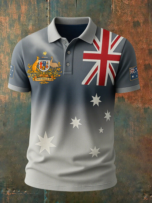 Men's Vintage Australian Casual Polo Shirt