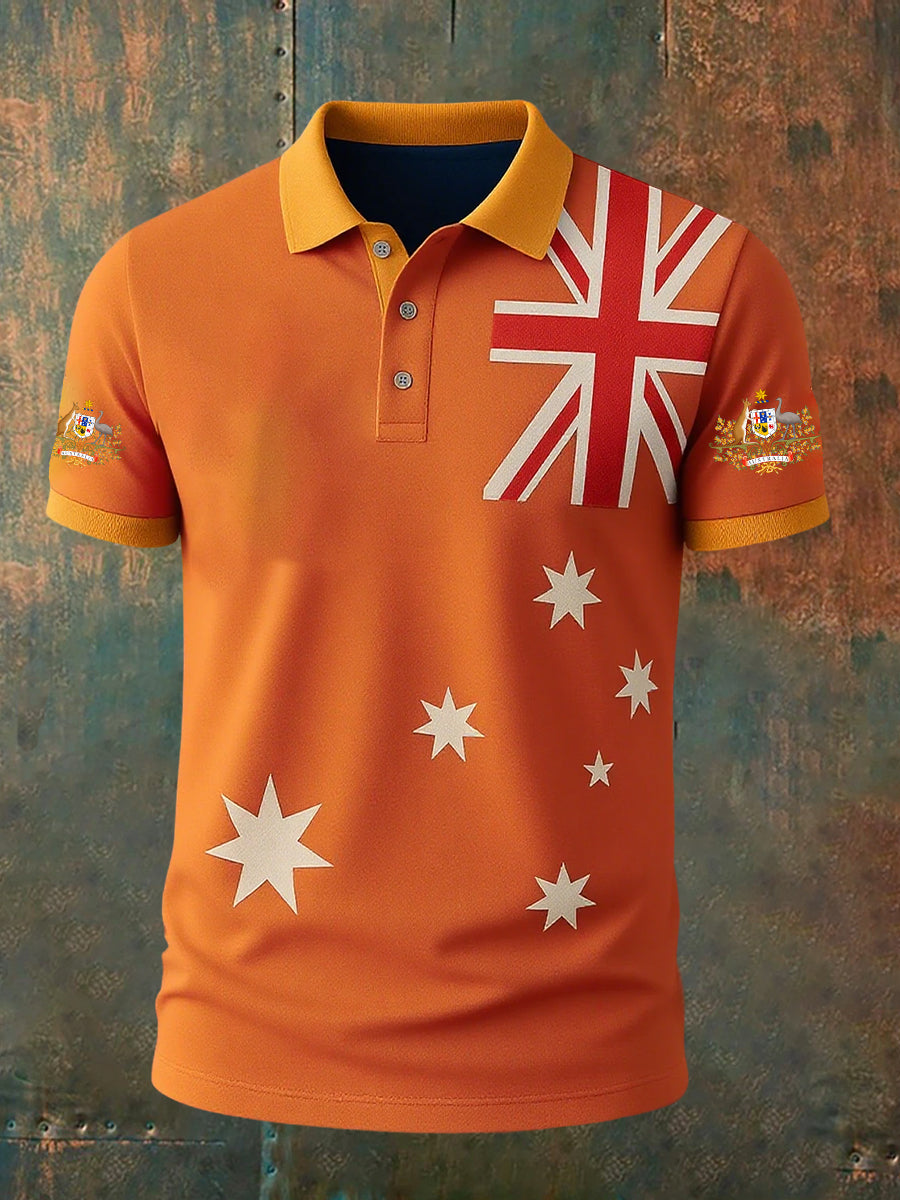 Men's Vintage Australian Casual Polo Shirt