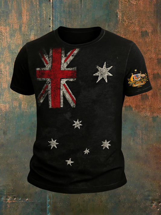 Men's Vintage Australian Casual T-Shirt