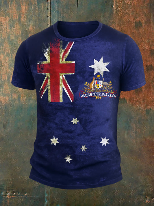 Men's Vintage Australian Casual T-Shirt
