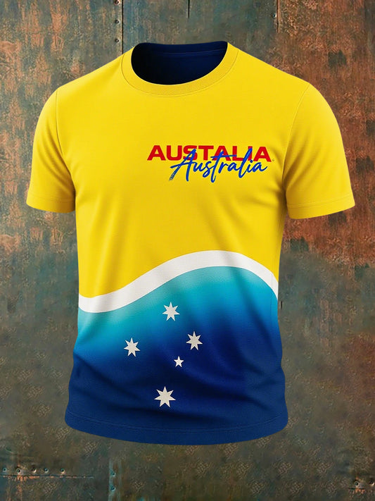 Men's Vintage Australian Casual T-Shirt