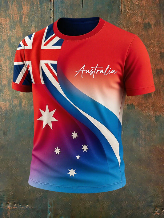 Men's Vintage Australian Casual T-Shirt