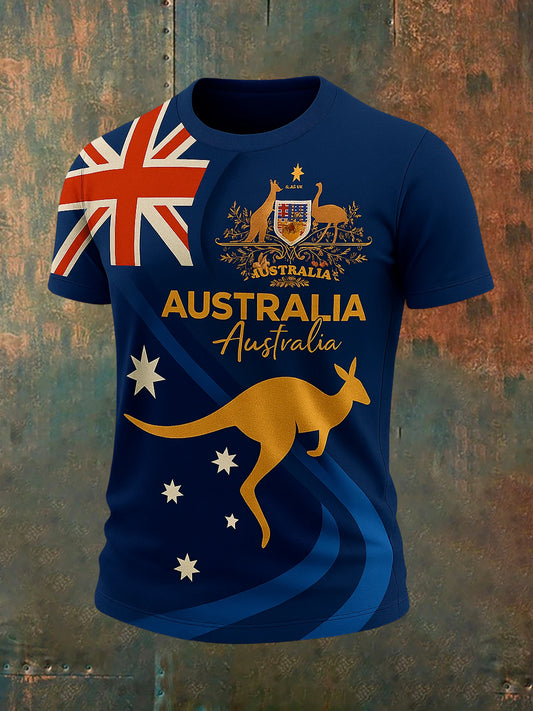 Men's Vintage Australian Casual T-Shirt