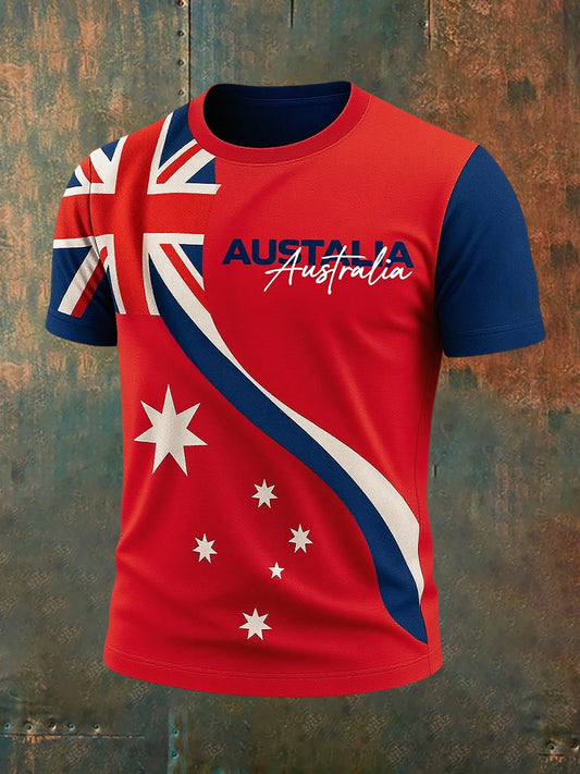 Men's Vintage Australian Casual T-Shirt