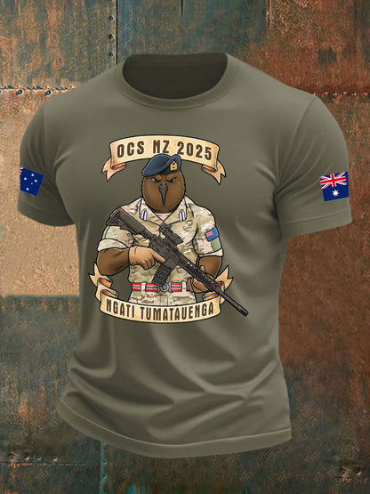 Men's Australia Veteran imitation cotton short-sleeved T-shirt