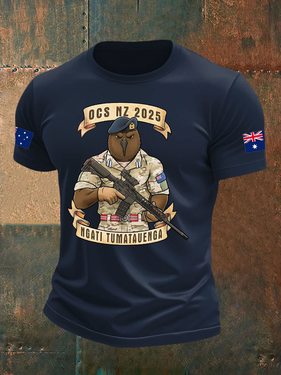 Men's Australia Veteran imitation cotton short-sleeved T-shirt