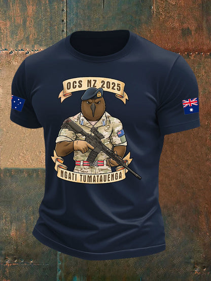 Men's Australia Veteran imitation cotton short-sleeved T-shirt