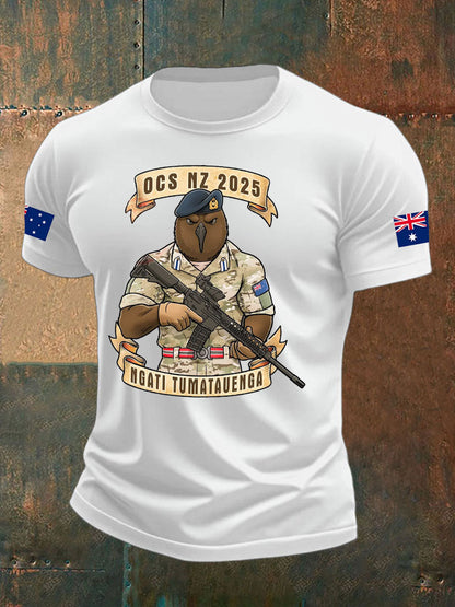 Men's Australia Veteran imitation cotton short-sleeved T-shirt