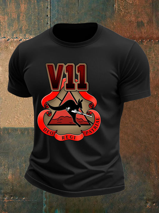 Men's Australia Veteran imitation cotton short-sleeved T-shirt