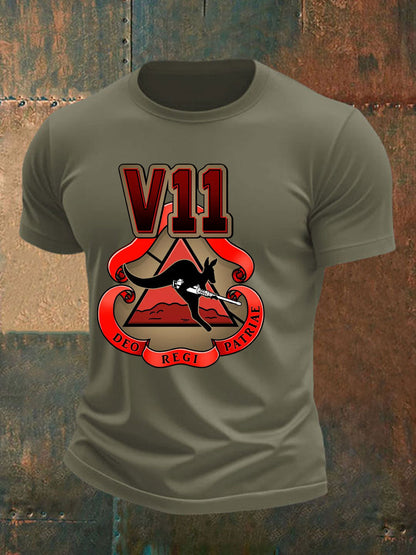 Men's Australia Veteran imitation cotton short-sleeved T-shirt
