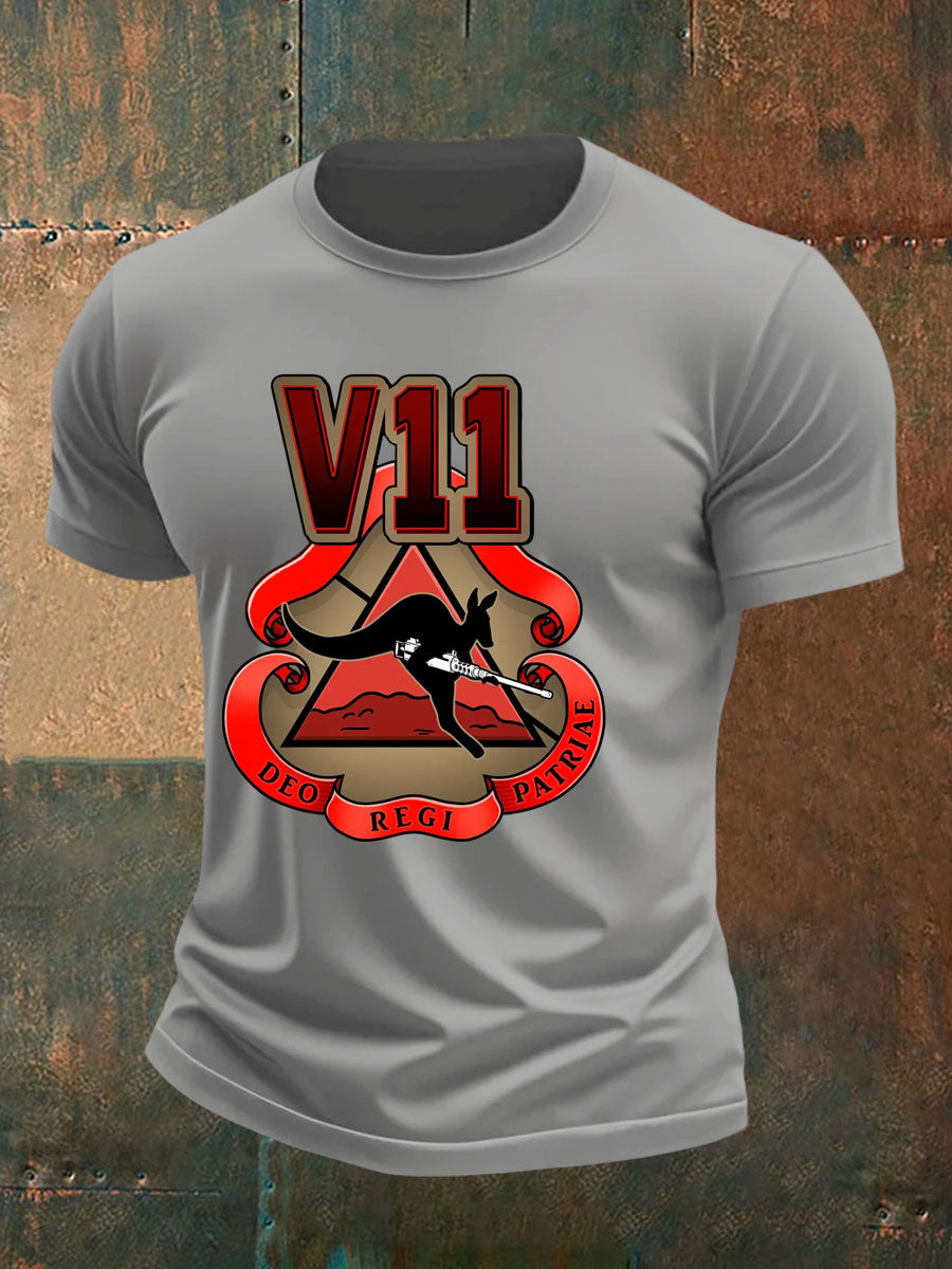 Men's Australia Veteran imitation cotton short-sleeved T-shirt