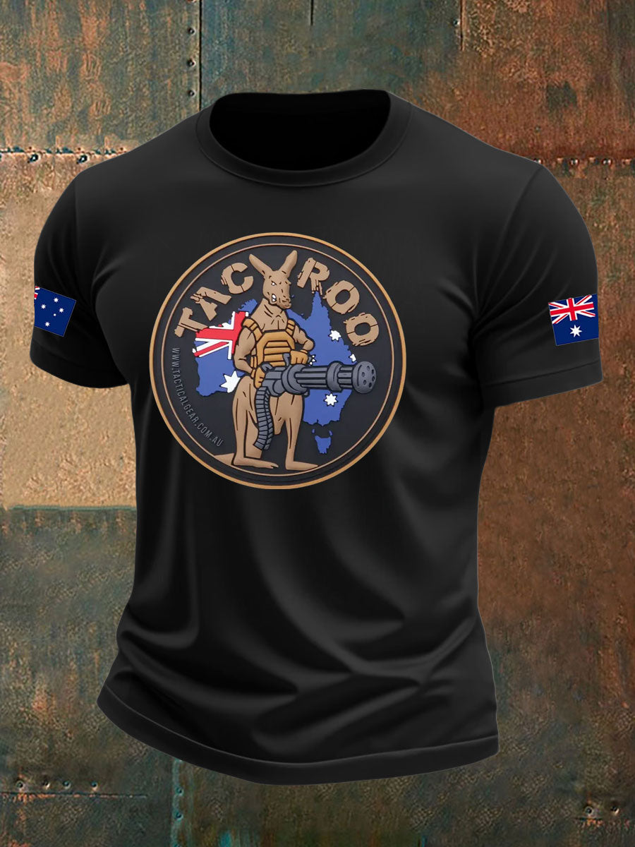 Men's Australia Veteran imitation cotton short-sleeved T-shirt