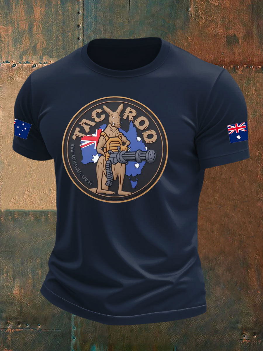 Men's Australia Veteran imitation cotton short-sleeved T-shirt