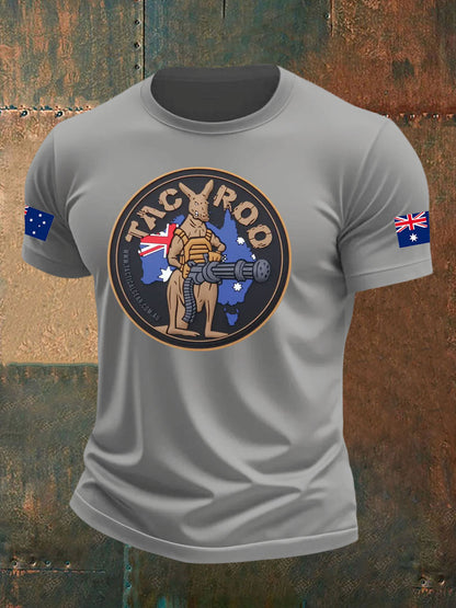 Men's Australia Veteran imitation cotton short-sleeved T-shirt