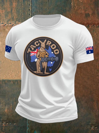 Men's Australia Veteran imitation cotton short-sleeved T-shirt