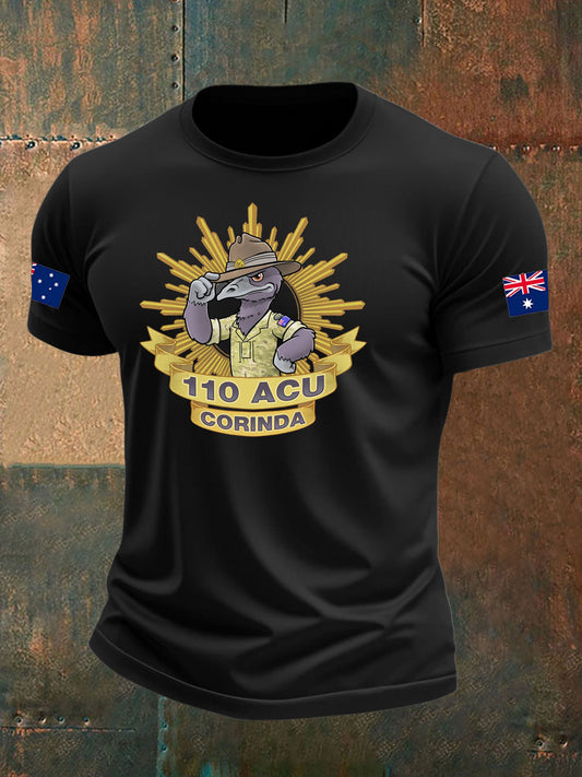 Men's Australia Veteran imitation cotton short-sleeved T-shirt