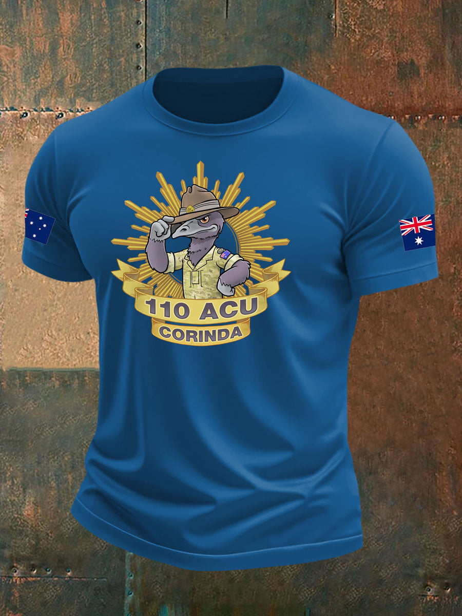 Men's Australia Veteran imitation cotton short-sleeved T-shirt