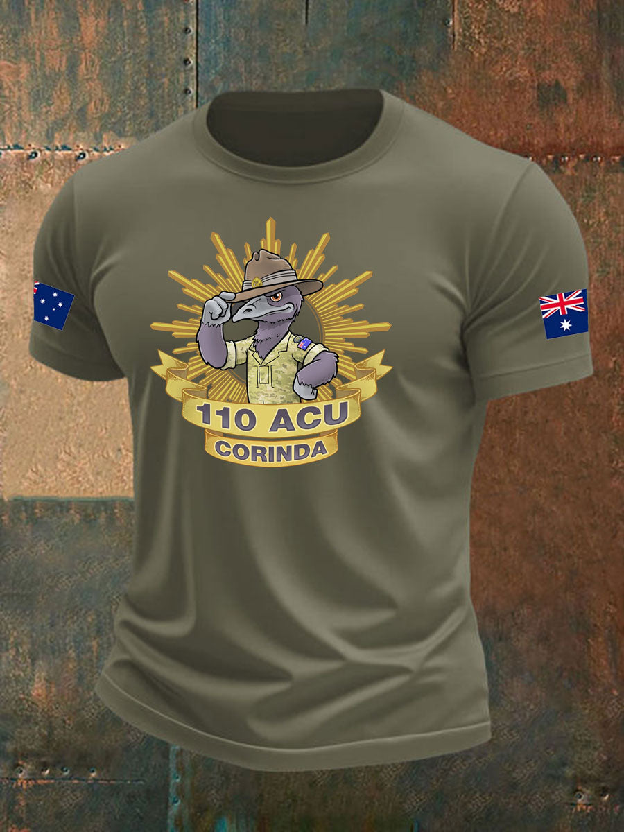 Men's Australia Veteran imitation cotton short-sleeved T-shirt