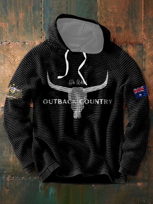 Men's AU Flag Outback Printed Hoodie