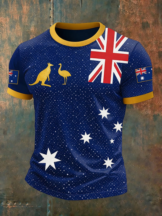 Men's Retro Australia Casual T-Shirt