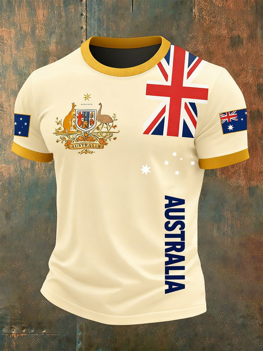 Men's Retro Australia Casual T-Shirt