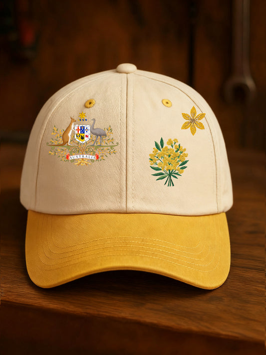 Unisex Australian Art Print Slouchy Hat