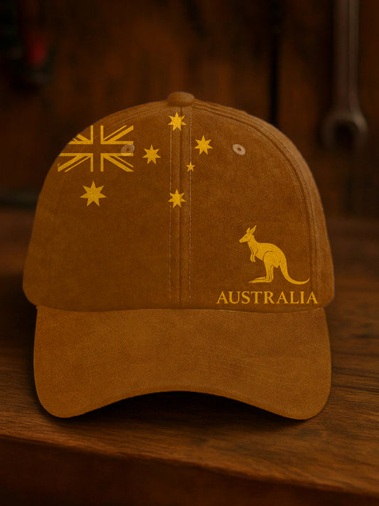 Unisex Australian Art Print Slouchy Hat