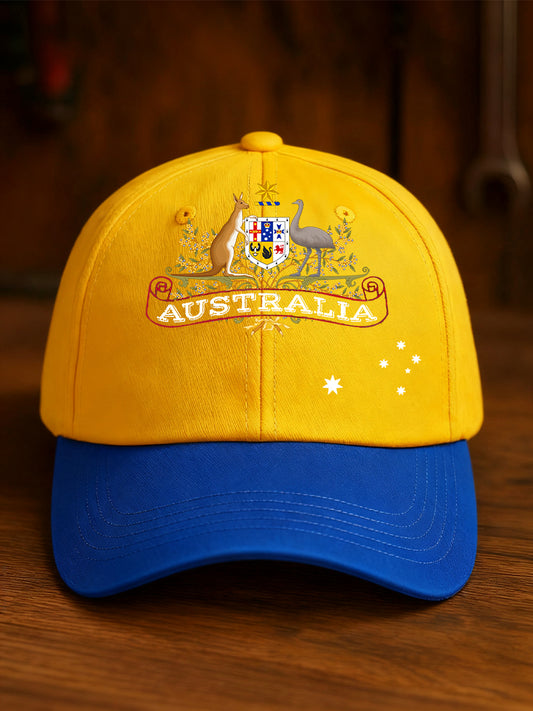 Unisex Australian Art Print Slouchy Hat