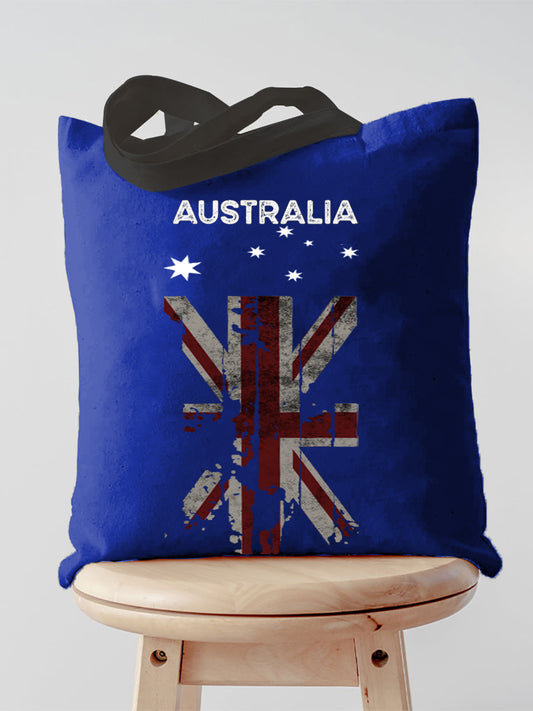 Retro Australian Flag Emblem Pure Cotton Canvas Bag