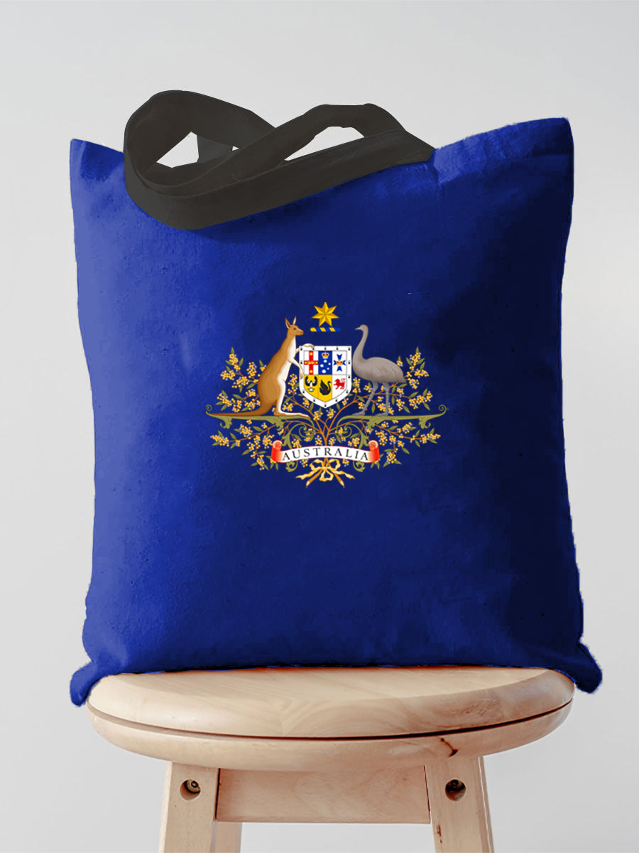 Retro Australian Flag Emblem Pure Cotton Canvas Bag