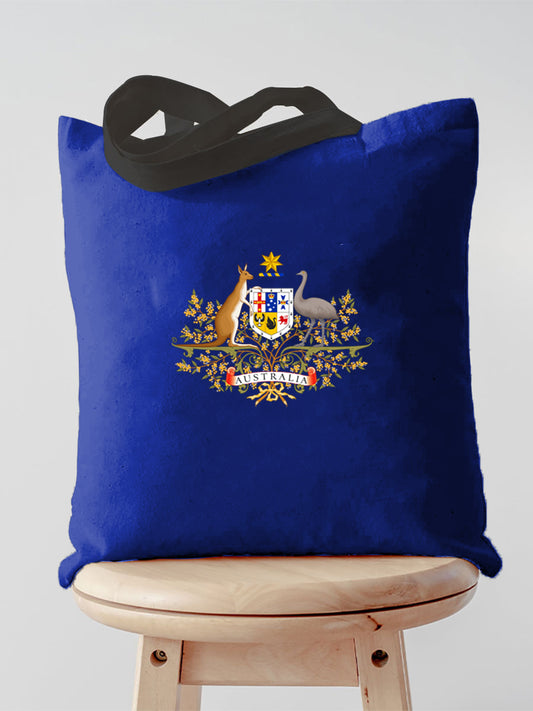 Retro Australian Flag Emblem Pure Cotton Canvas Bag