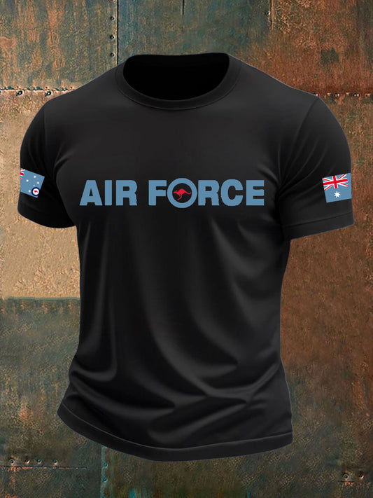 Men's Australia Veteran imitation cotton short-sleeved T-shirt
