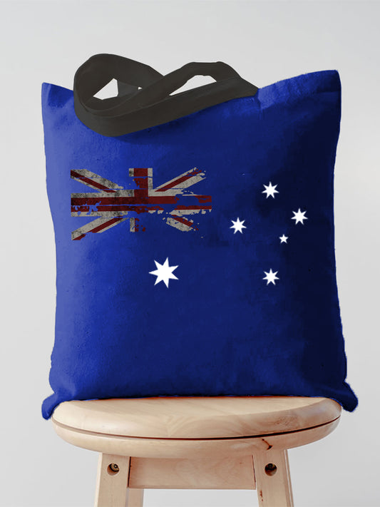 Retro Australian Flag Emblem Pure Cotton Canvas Bag