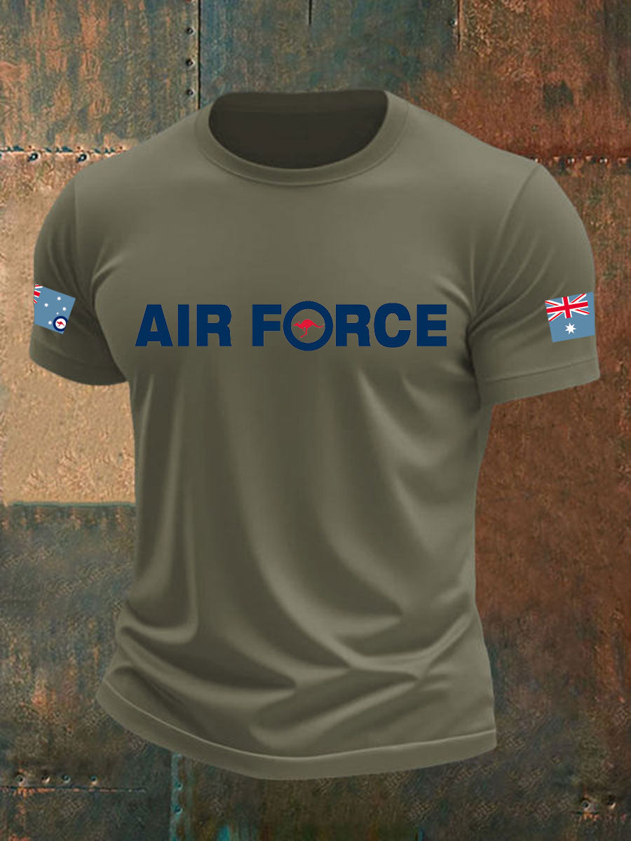 Men's Australia Veteran imitation cotton short-sleeved T-shirt