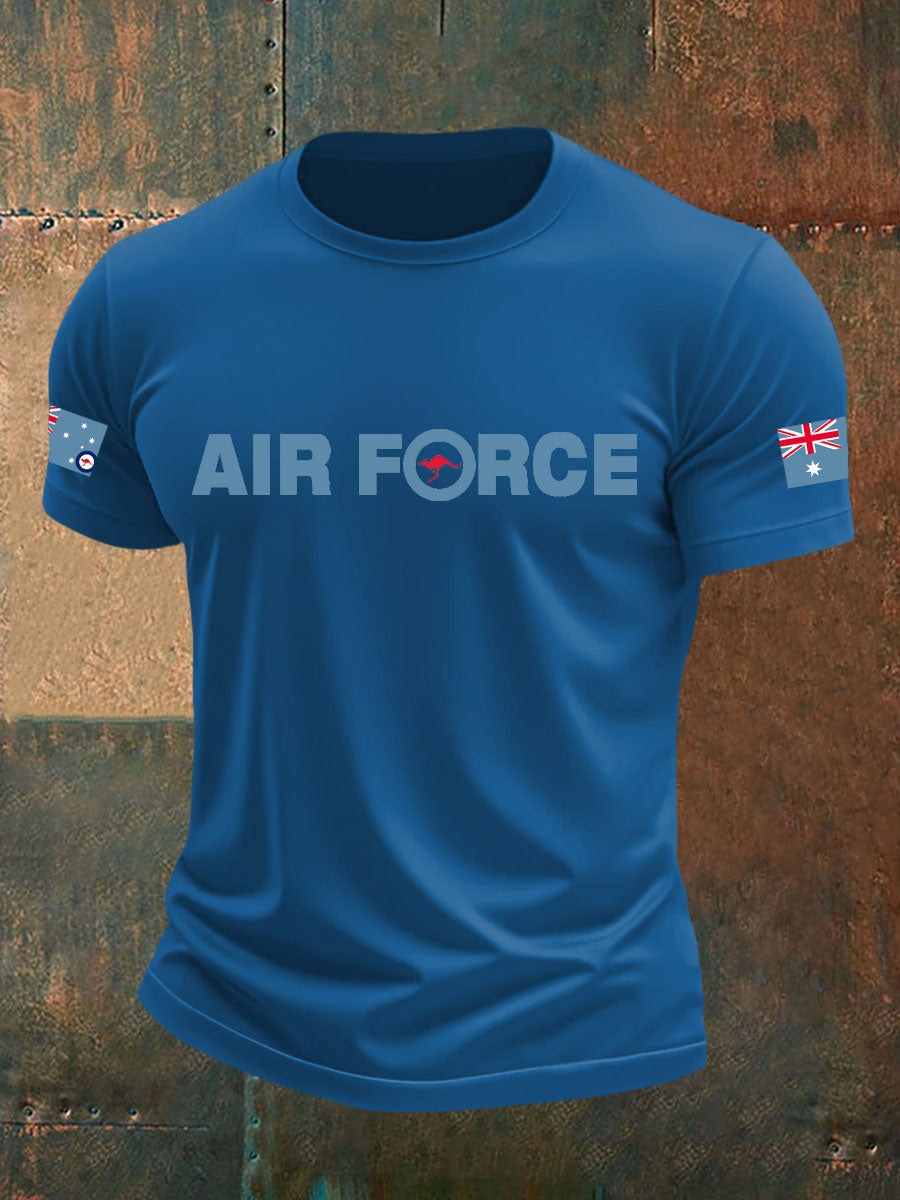 Men's Australia Veteran imitation cotton short-sleeved T-shirt