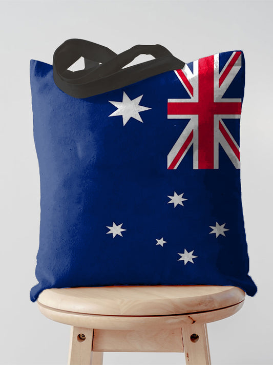 Retro Australian Flag Emblem Pure Cotton Canvas Bag