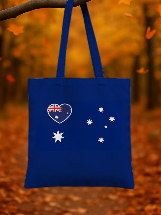 Retro Australian Flag Emblem Pure Cotton Canvas Bag