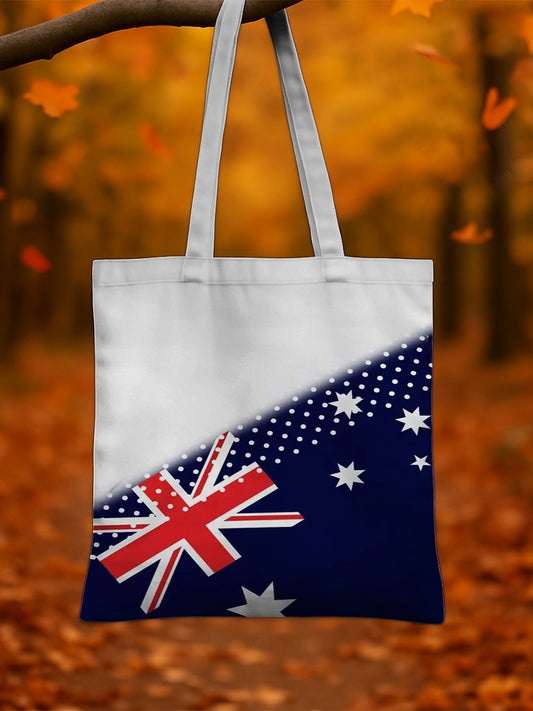 Retro Australian Flag Emblem Pure Cotton Canvas Bag