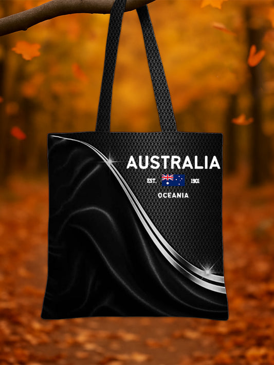 Retro Australian Flag Emblem Pure Cotton Canvas Bag